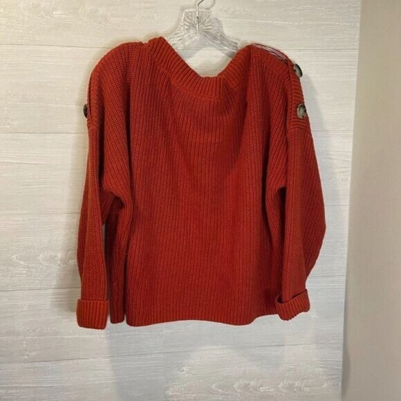 525 America Women’s Cuffed Long Sleeves‎ Knit Sweater Pullover Tops - Picture 4 of 6